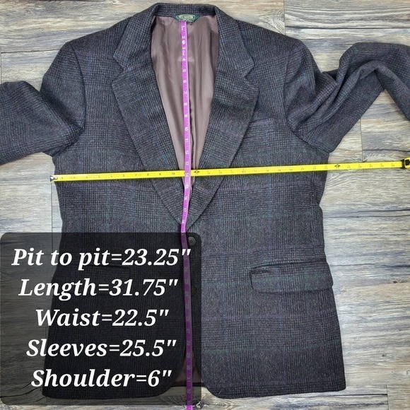 Neil Martin Men’s Wool Blazer Size 46R Classic Fit Business Formal Tailored - Picture 14 of 16